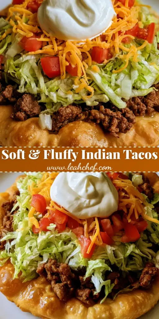 Native American Fry Bread: The Ultimate Guide to Fluffy, Golden Perfection 4 A close-up handheld shot of a golden Native American Fry Bread topped with seasoned beef, lettuce, cheese, and a dollop of sour cream.