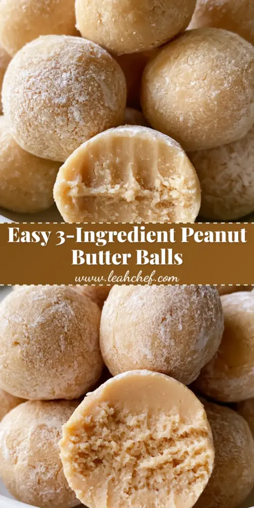 Peanut Butter Balls with Cream Cheese: The Ultimate No-Bake Treat 3 A pile of Peanut Butter Balls with Cream Cheese in a white ceramic bowl, featuring a matte pale tan exterior and fine powdered sugar dusting.