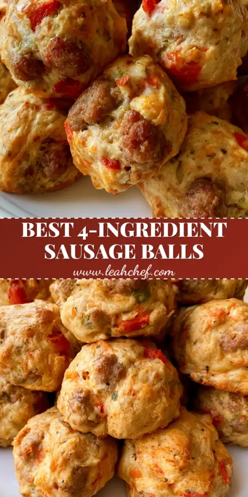 A pile of golden-brown Rotel Cream Cheese Sausage Balls on a white plate, showing rustic craggy textures and red tomato bits.